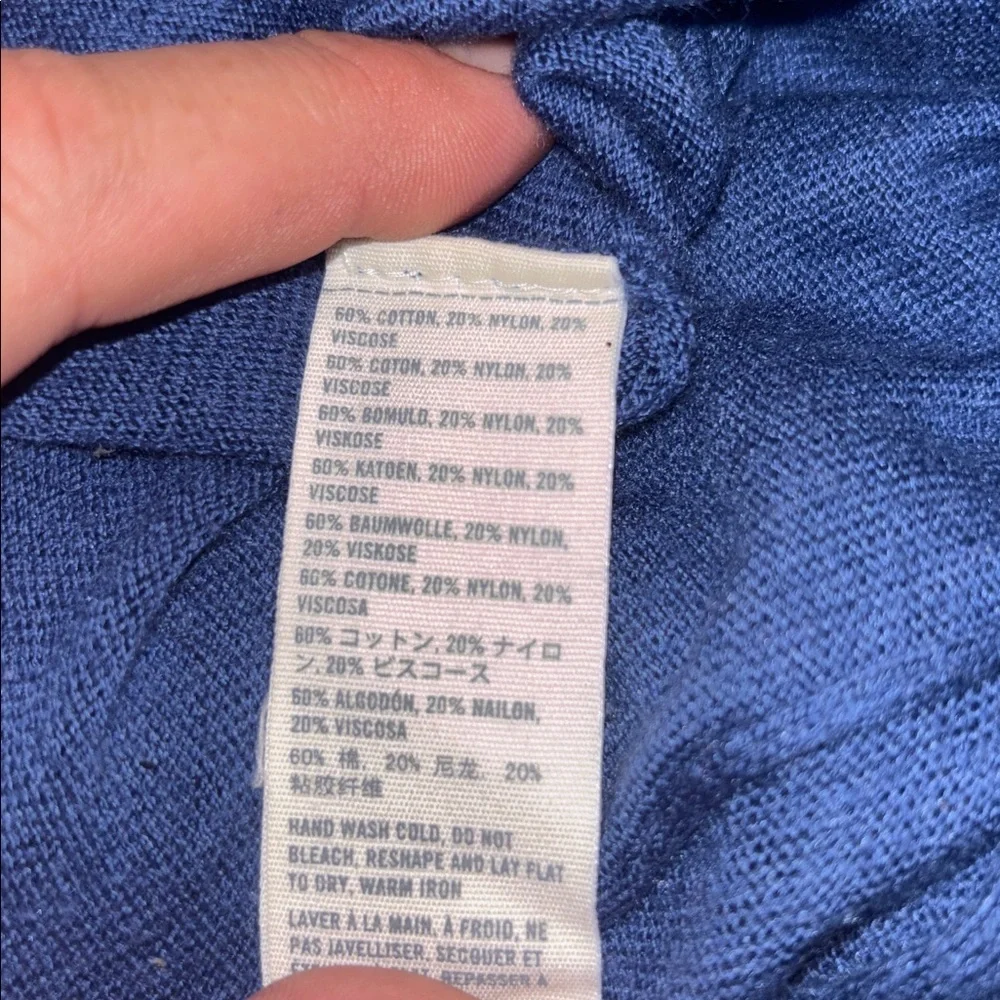 Abercrombie & Fitch Blue Knit Sweater cardigan